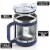 Zulay 12 oz Insulated Coffee Mug with Lid - Navy Perspective: back