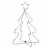 30  Holiday Pre-Lit Tree LED Rope Light Outdoor Yard Christmas Decoration, White Perspective: back