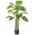 4' Artificial Monstera Deliciosa Potted Decorative Plant w/ 20 Realistic Leaves Perspective: back