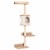 4-Level Wall Mounted Cat Tree Activity Play Center w/ Condo Bed Scratching Posts Perspective: back