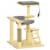 25.5  Cat Tree Tower, Pinewood Climbing Kitty Activity Set, Jute Scratching Post Perspective: back