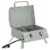 2 Burner Folding Tabletop Gas BBQ Grill w/ Lid, Thermometer, Carbon Steel, Grey Perspective: back