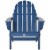 Outside Patio & Backyard Lounge Folding Adirondack Chair Ergonomic Design, Blue Perspective: back