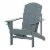 Fir Wood Adirondack Chair, Wooden Outdoor & Patio Seating for Fire Pit, Dark Grey Perspective: back