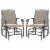 2-Piece Glider Outdoor Chair Set Garden Patio Bistro Swing Furniture Perspective: back