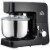 Electric Standing Stainless Steel Mixer w/ 6 QT Bowl, Beater & Dough Hook, Black Perspective: back