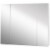 LED Lighted Mirror Cabinet Wall-Mounted Bathroom Organizer w/ Touch Switch Perspective: back