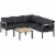 5 Seat, Sectional Sofa Set, Coffee Table, 2 Loveseat, 1 Corner, Patio Outdoor Perspective: back