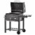Portable Charcoal Grill BBQ Cooker Trolley for Camping Picnic Backyard, Grey Perspective: back