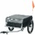 Bike Cargo Trailer, Foldable Bicycle Trailer, Luggage Wagon w/ Removable Cover Perspective: back