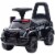 Police Car Toy with Megaphone, Ride On Sliding Car W/ Anti Fall Device Black Perspective: back