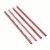 Core Home Valentine's Day Metallic Rose Gold Heart Shape Stainless Steel Straws Perspective: back
