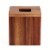Acacia Wood Tissue Box Cover Perspective: back