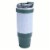 Manna™ Color Block Mug - Green/White Perspective: back
