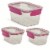 Manna™ Glitter Food Storage Set - Rasberry Perspective: back