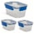 Manna™ Airtight Snap Lock Storage Containers Perspective: back