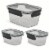 Manna™ Food Storage Set - Black Perspective: back