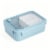 Manna Three-Section Bento Box - Light Blue Perspective: back