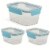Manna™ Glitter Food Storage Set - Blue Perspective: back