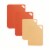 Core Home Non Slip Cutting Mats Medium/Large Peach/Orange Perspective: back