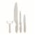 Core Home 4 Piece Color Coated Knives & Vegetable Peeler Set - Grey Perspective: back