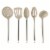 Core Home 5 Piece Classic Utensil Set - Grey Perspective: back