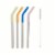 Core Home™ Stainless Steel Straws With Flex Tips and Cleaner Set Perspective: back