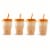 Core Home Kids Color Changing Tumblers With Straws Orange Perspective: back