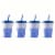 Core Home Kids Color Changing Tumblers With Straws Blue Perspective: back