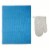 Core Home Microfiber Mitt And Drying Mat Set - White & Blue Perspective: back