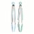 Core Home™ Silicone Mini Locking Tools 2 Piece Set Green/Blue Perspective: back