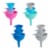 Core™ 3-Piece Silicone Funnels Perspective: back