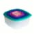 Core Plastic Food Storage Square Bowl Set 14 Piece Perspective: back