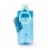 Manna™ Plastic Push Bottle - Blue Perspective: back