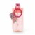 Manna™ Plastic Push Bottle - Pink Perspective: back