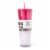Manna™ Axel™ Plastic Tumbler & Straw Set - Pink Perspective: back
