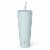 Manna™ Axel™ Stainless Steel Tumbler With Straw - Steel Blue Perspective: back