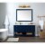 Serena 36 Inch Crystal Bath Sconce In Satin Gold Perspective: back