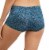Maidenform Women's Boyshort Urchin Teal Block Floral Print Perspective: back