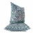 Aquatic Peacock Indoor/Outdoor Pillow in Gray 20x20 Perspective: back