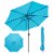Costway 10Ft Outdoor Market Patio Table Umbrella Push Button Tilt Crank Lift Blue Perspective: back