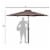 Costway 9ft Patio Umbrella Patio Market Steel Tilt w/ Crank Outdoor Yard Garden (Tan) Perspective: back