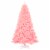 Costway 7.5Ft Hinged Artificial Christmas Tree Full Fir Tree New PVC w/ Metal Stand Pink Perspective: back