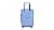 Travelhouse London 20 Inch Spinner Trolley - Blue Perspective: back