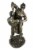 Hercules and Anteus Bronze Finish Statue Greek Myth Perspective: back