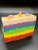Whimsical Grapefruit Mandarin Orange Kiwi Coconut Berries Apple Scented Soap | Approx 8oz Perspective: back