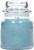 Village Candle® Medium Glass Dome Jar Candle Rain Scent Perspective: back