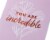 American Greetings #59 Mother's Day Card (Lettering over Flower) Perspective: back