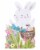American Greetings Easter Pop-Up Card (Bunnies) Perspective: back