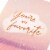 American Greetings Birthday Card - My Favorite (#34) Perspective: back